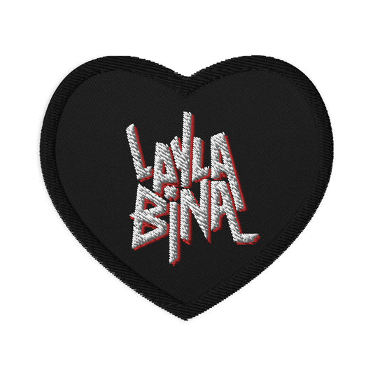 Layla Bina - Embroidered Heart Patch