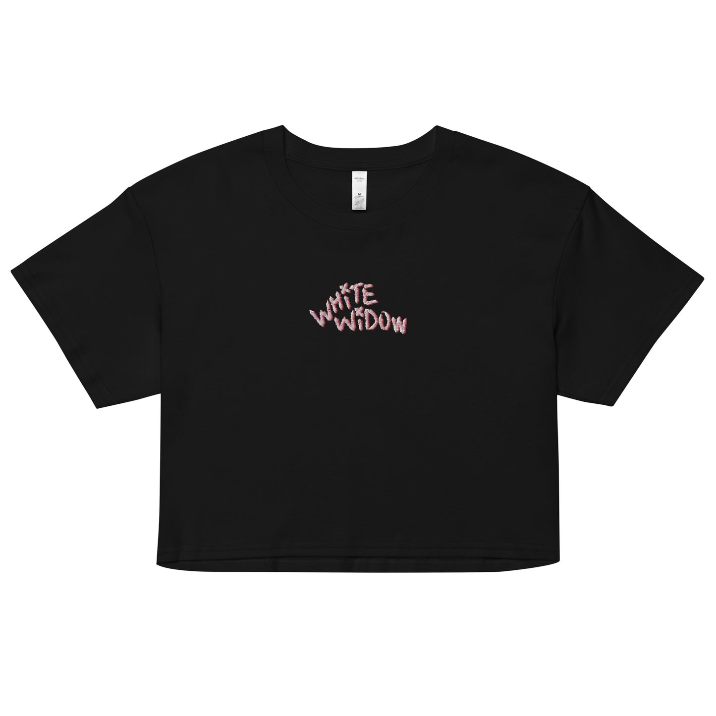 White Widow - Embroidered Crop Top